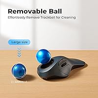 PORLEI TM550 Wireless Trackball Mouse — image 6