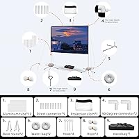 AODIOU 60 Inch Portable Projector Screen — image 6
