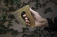 Bearded Axe Beard Comb | Green & Golden Sandalwood — image 6