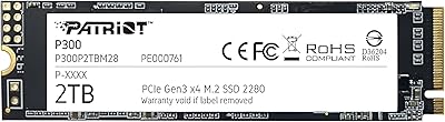 Patriot P300 2TB M.2 PCIe Gen 3 x4 SSD