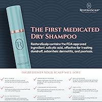 RestoraScalp Medicated Dry Shampoo for Dandruff, Seborrheic Dermatitis, and Psoriasis Treatment — image 3