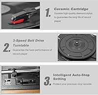 Boytone BT-58W Bluetooth Record Player Turntable — image 6