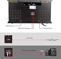 DLITIME All-in-One Vinyl Record Player 3-Speed Bluetooth Turntable — image 5