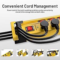 Plug'n Power Strip 10 Outlet Surge Protector 3300J with Individual Switches 9FT Cord — image 3