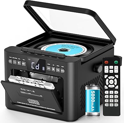 Greadio GB-W16 Boombox CD and Cassette Player