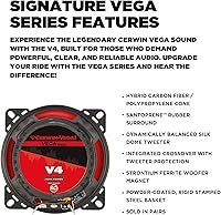 Cerwin-Vega V4 4-inch 2-Way Coaxial Car Audio Speakers — image 3