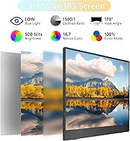 Topmonitor P15.6/2.5K Portable Monitor 15.6-inch 2560×1680 — image 2