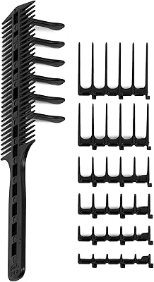 CombPal Scissor Clipper Over Comb Hair Cutting Tool - Black