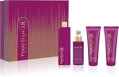 Perry Ellis 18 Orchid Eau de Parfum Gift Set, 4-Piece
