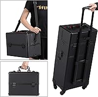 Topeakmart 3-in-1 Rolling Makeup Train Case — image 4
