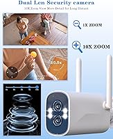 ZHXINSD Dual Lens 2K+2K Security Camera System 10CH Kit with 12.5″ LCD Monitor, 1TB HDD — image 2