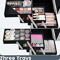 Hododou Blue Rolling Makeup Case with Drawer — image 3