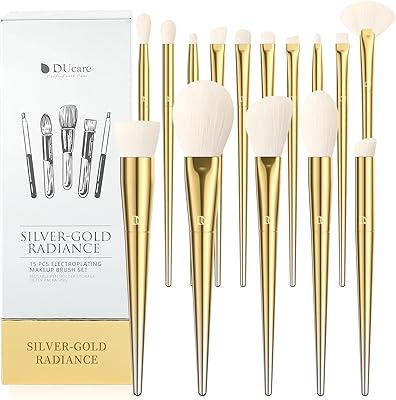 DUcare 15-Piece Makeup Brush Set with Holder