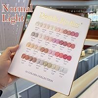 Double Rhythm 28Pcs Nude Pink Gel Nail Polish Set — image 4