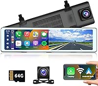 Podofo RM Front & Rear Mirror Dash Cam 11.26 Inch — image 1