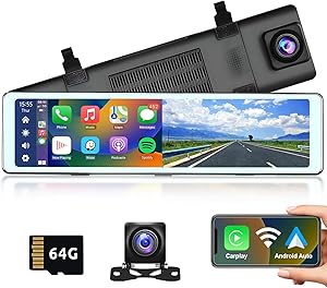 Podofo RM Front & Rear Mirror Dash Cam 11.26 Inch Review