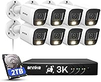 ANNKE 8CH 3K Security Camera System with Audio/Mic, 8x 5MP Cameras, 2TB HDD — image 1