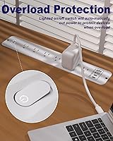 VIPWELL Recessed Power Strip 10-Outlet Surge Protector — image 3