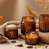 KEYWING 1oz Amber Glass Jars, 36 Pack — image 5