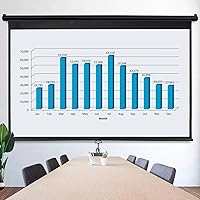 Saicool 100-inch 16:9 HD Portable Manual Pull Down Projector Screen — image 2
