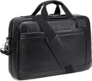 STUERY Faux Leather Messenger Bag for Men 17-17.3 Inch Review