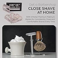 Parker 78R Double Edge Safety Razor with 5 Blades — image 5