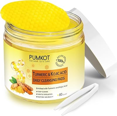Pumkot Turmeric Kojic Acid Cleansing Pads, 80PCS