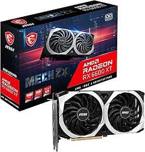 MSI Radeon RX 6600 XT MECH 2X 8G OC Graphics Card