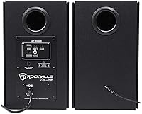 Rockville HD5B Powered Bluetooth Bookshelf Speakers — image 4