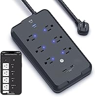 Geeni Smart Plug Power Strip 6-Outlet with USB Ports — image 1