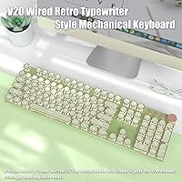 TISHLED V20 Typewriter Style Mechanical Gaming Keyboard — image 2