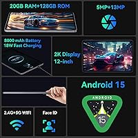 aiprotablet E50 12-inch Android 15 Tablet, 20GB RAM, 128GB Storage — image 2