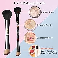 Jilier 4 in 1 Makeup Brush Set with Travel Holder — image 2