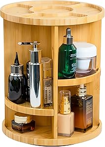 VWV Rotating Bamboo Makeup Organizer Review