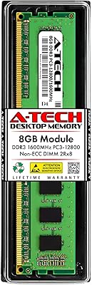 A-Tech 8GB DDR3 1600MHz RAM for Dell OptiPlex 9020 9010 7020 7010 3020 3010 XE2