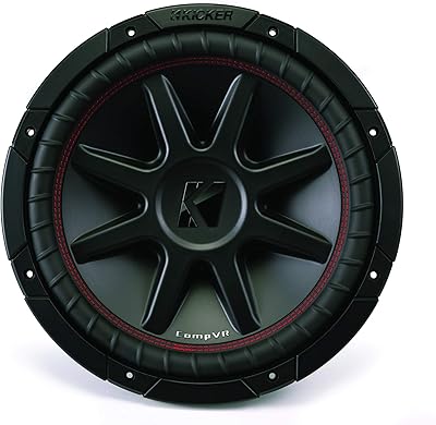 KICKER 12″ 800 Watt CompVR 4 Ohm DVC Subwoofer