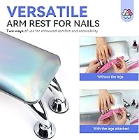 SAVILAND Nail Arm Rest with Microfiber Leather Mat — image 7