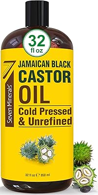 Seven Minerals Pure Jamaican Black Castor Oil 32oz