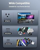 DEPOW 15Ft Power Strip Surge Protector with 24 Outlets and 6 USB Ports — image 3