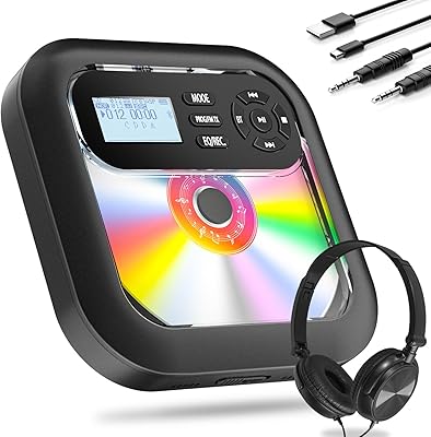 Erasiny CD526B Portable CD Player Bluetooth