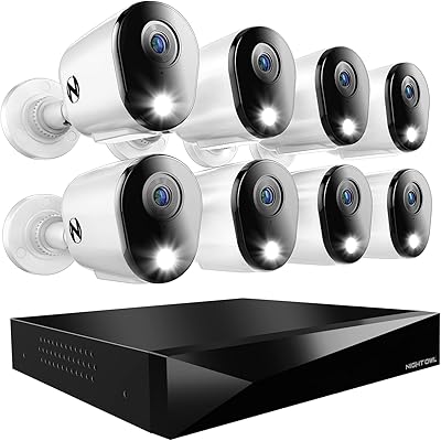 Night Owl FTD4-81-8L 12-Channel DVR Security Camera System with 1TB HDD