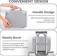 Noverlife 14 Inch Hard Shell Cosmetic Case - Silver — image 3