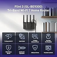 GL.iNet GL-BE9300 Flint 3 Tri-Band WiFi 7 Router — image 2