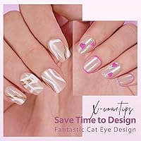 BTArtboxnails Cat Eye XCoat Tips Aurora Short Square — image 8