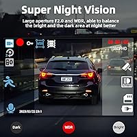 Milerong X25 Dual Dash Cam Front and Inside 1080P with 64GB Card — image 6