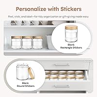 Tecohouse 8 oz Glass Jars with Lids, 12 Pack — image 5