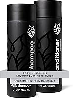 Black Wolf Men's Shampoo & Conditioner Set for Oily Hair, 12 fl oz — image 1