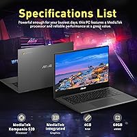 ASUS Chromebook 14 - MediaTek Kompanio 520 - 4GB RAM, 192GB Storage — image 4
