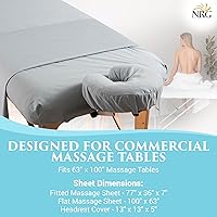 NRG Deluxe Flannel Massage Table Sheet Set - Ocean — image 4