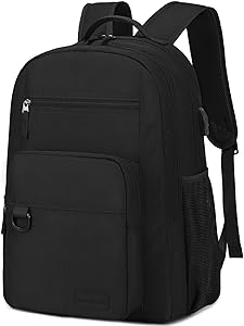 ecodudo Lightweight Black Backpack EBDU2301
